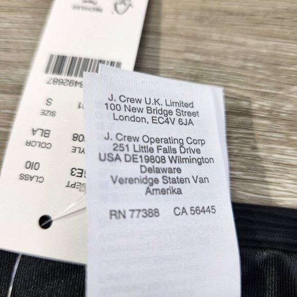J. Crew Black Ribbed High Rise Swim Bottom Style BE808 New With Tags Women's S - Picture 13 of 16